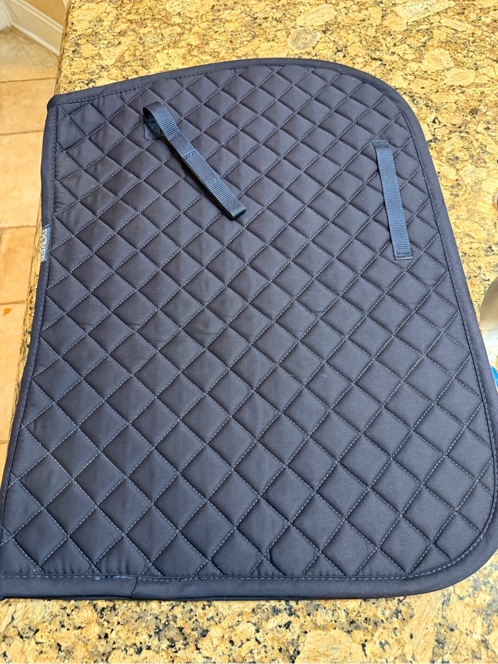 DOVER NEW ! Quilted Navy English Saddle Pad - horse size